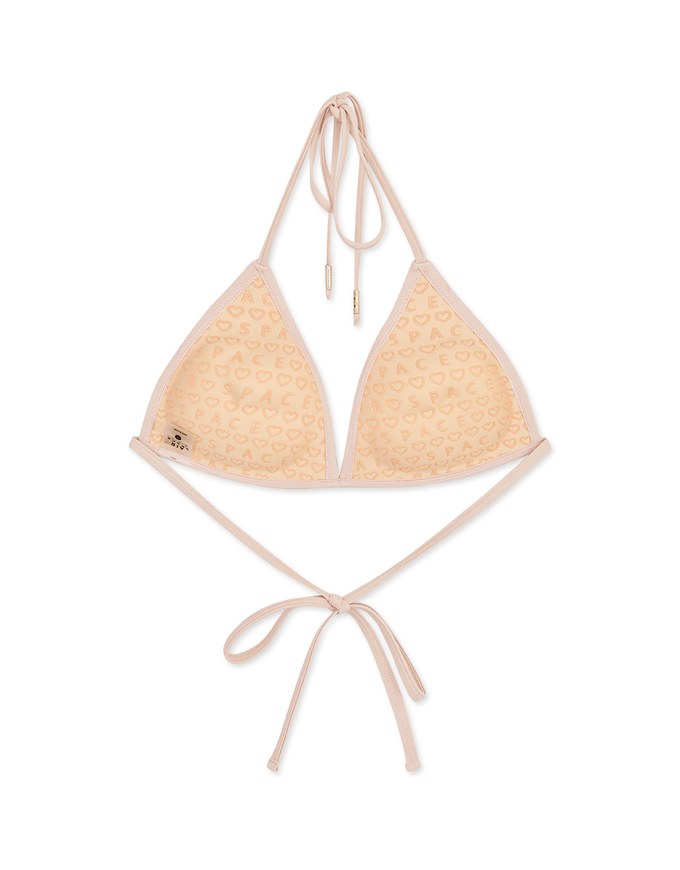 Plain Single Tie Strap Bikini Top (Thick Padded)