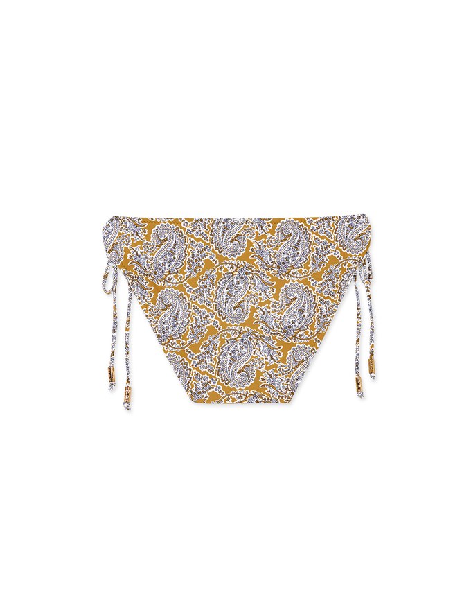 Printed Tie-Side Bikini Bottom