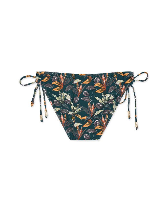 Printed Tie-Side Bikini Bottom