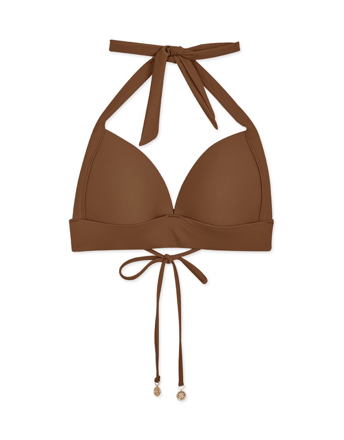 Ultra Coverage Widened Band Bikini Top (Thick Padded & Thick Straps)