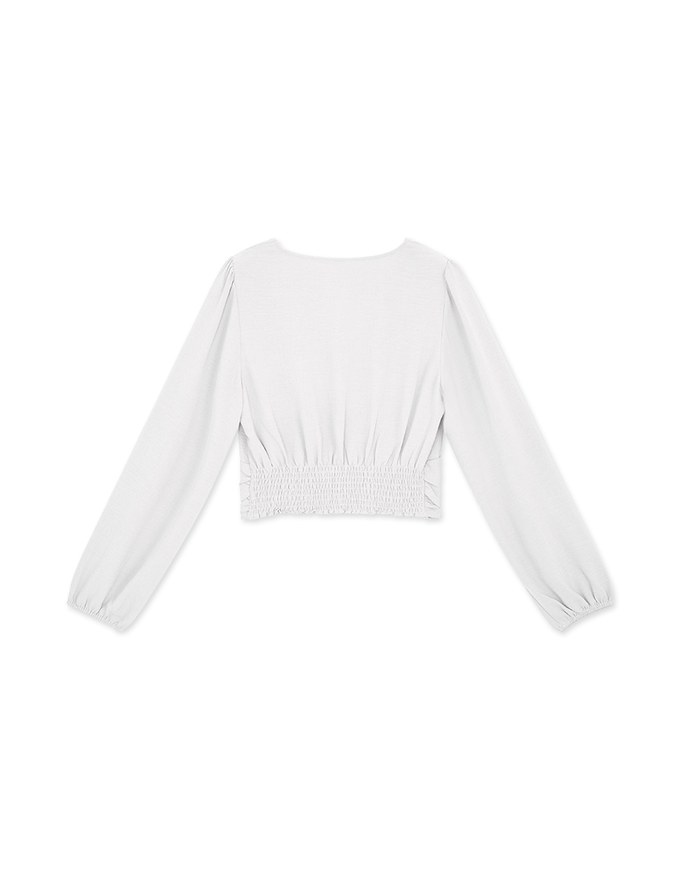 Minimalist Staple Ruched Cinched Top