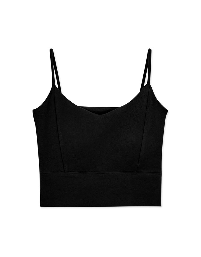 Beyond Basic Warm Up Heated Cami Crop Bra Top