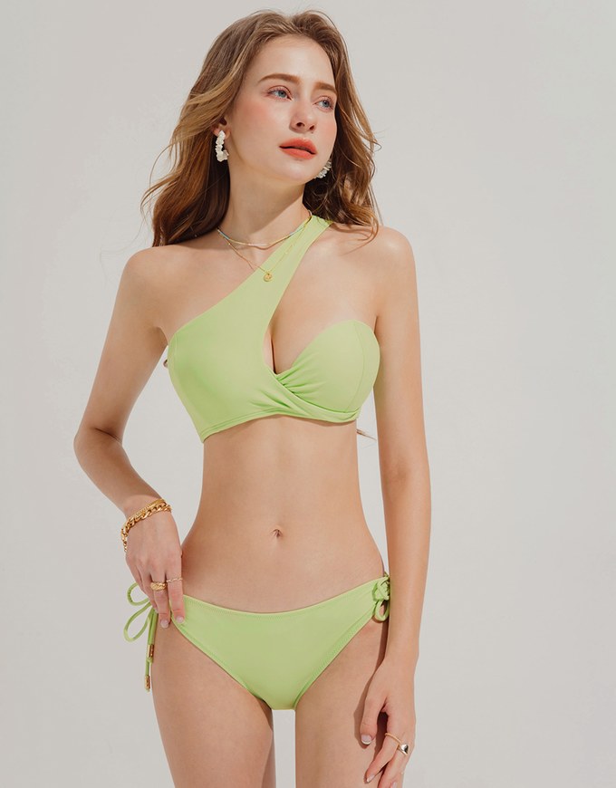 Asymmetrical One Shoulder Bikini Top