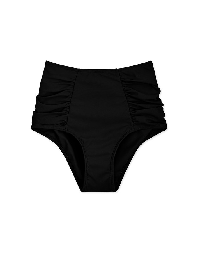 【TIFFANY】High Waist Side Gripper Bikini Bottom Trunck
