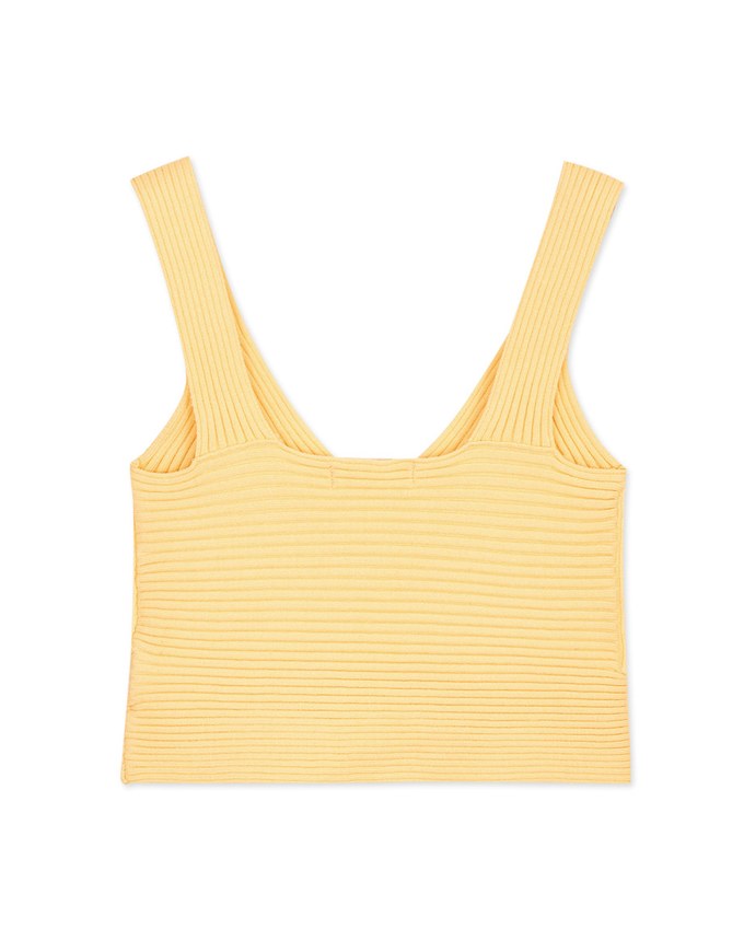 Refined Ribbed Tank Bra Top