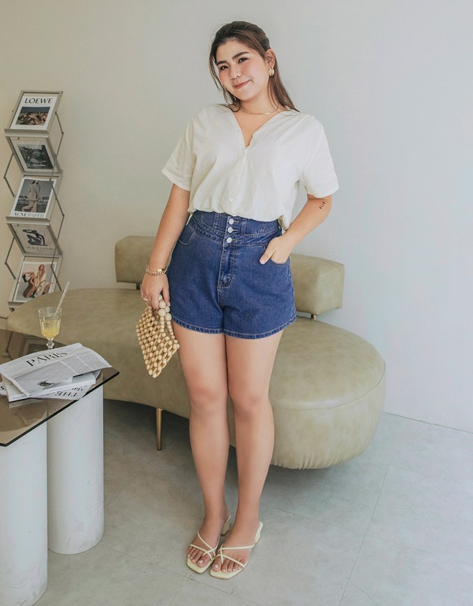 Breezy Cooling No Filter Shape-Up Slimming Denim Shorts