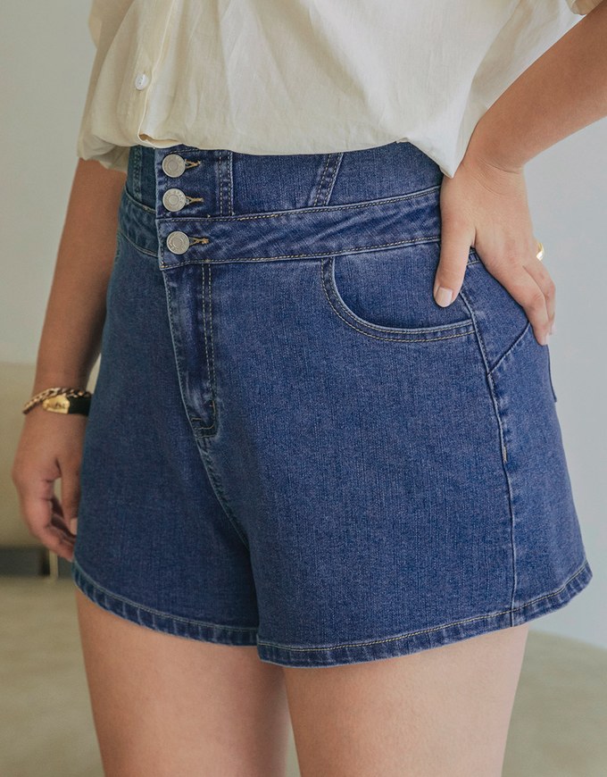 Breezy Cooling No Filter Shape-Up Slimming Denim Shorts - AIR SPACE