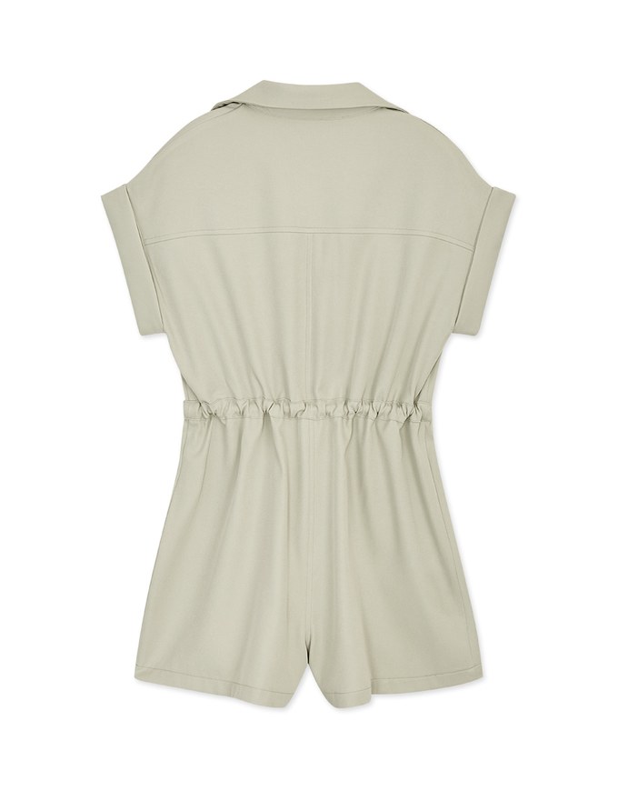 Casual Chic Drawstring Playsuit