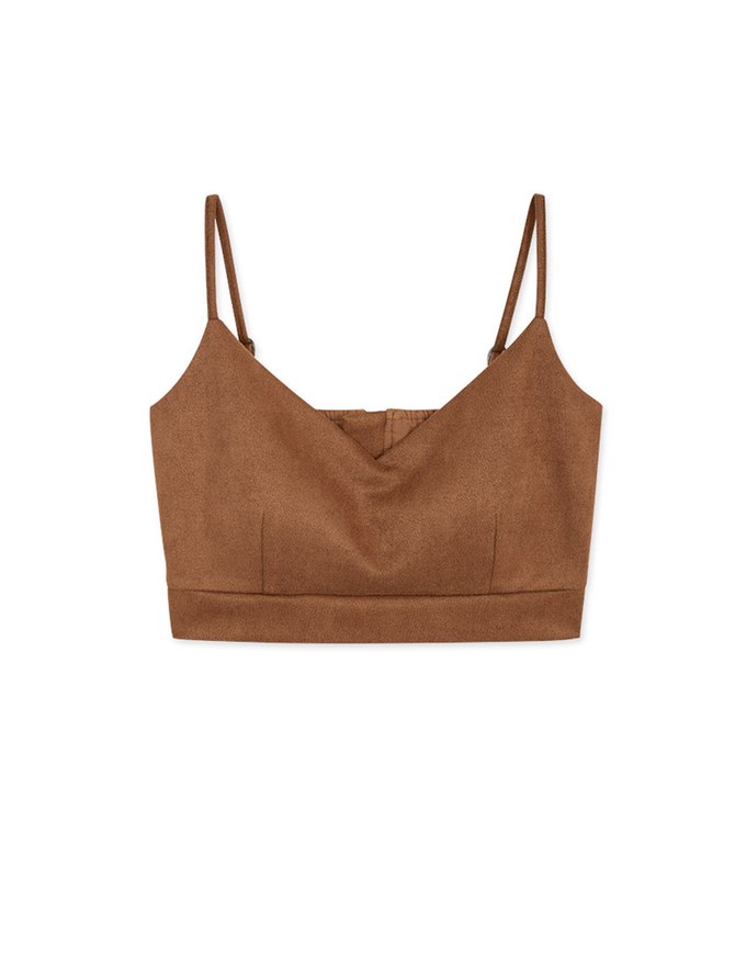 Suede Crop Top 