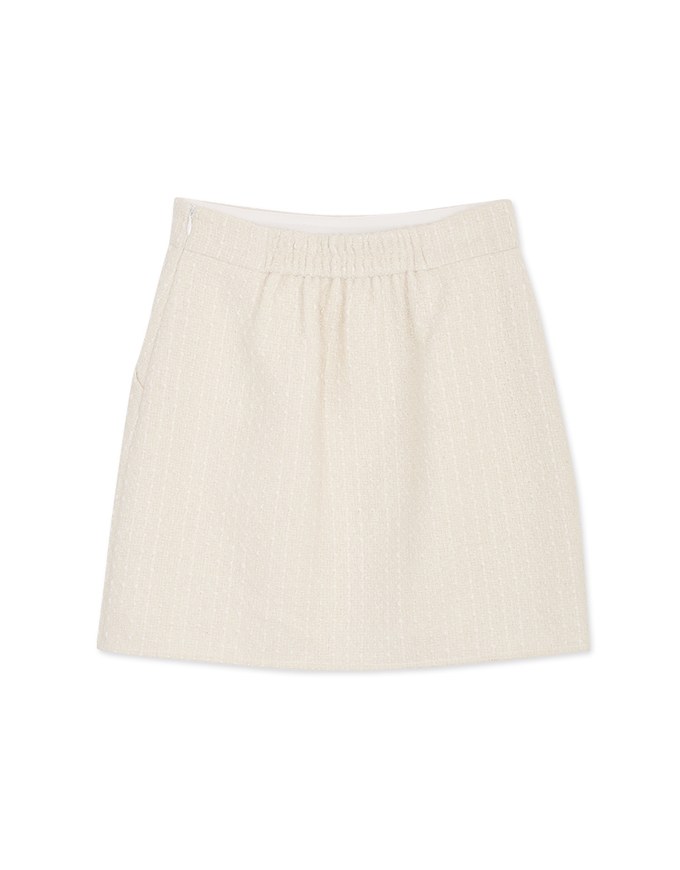 Zara tweed hotsell mini skirt white