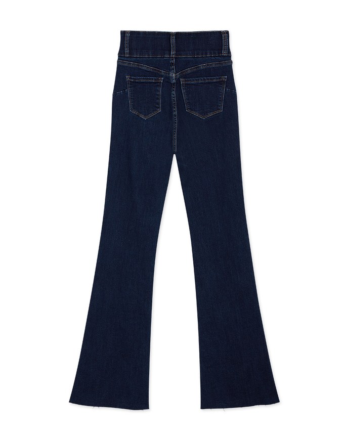 Warm Up No Filter Petite Girl Shape-Up Heating Flared Jeans