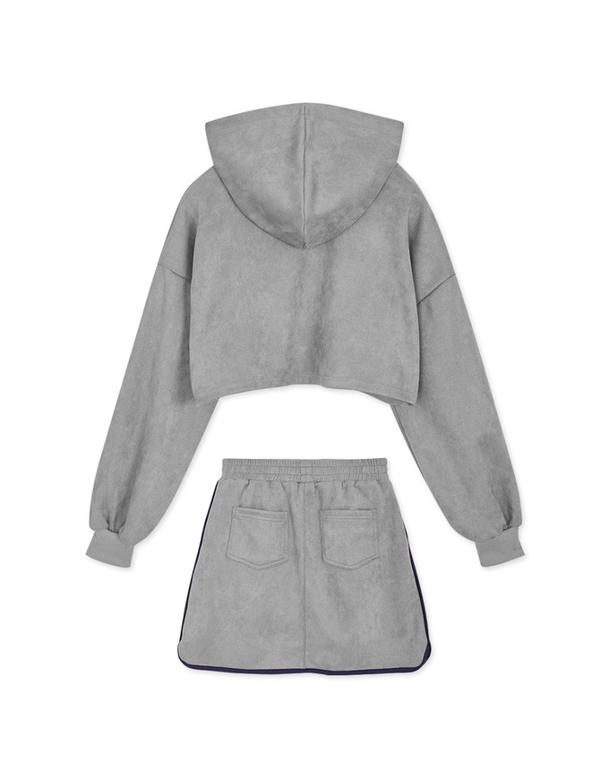 Hooded Loose Skirt Setwear