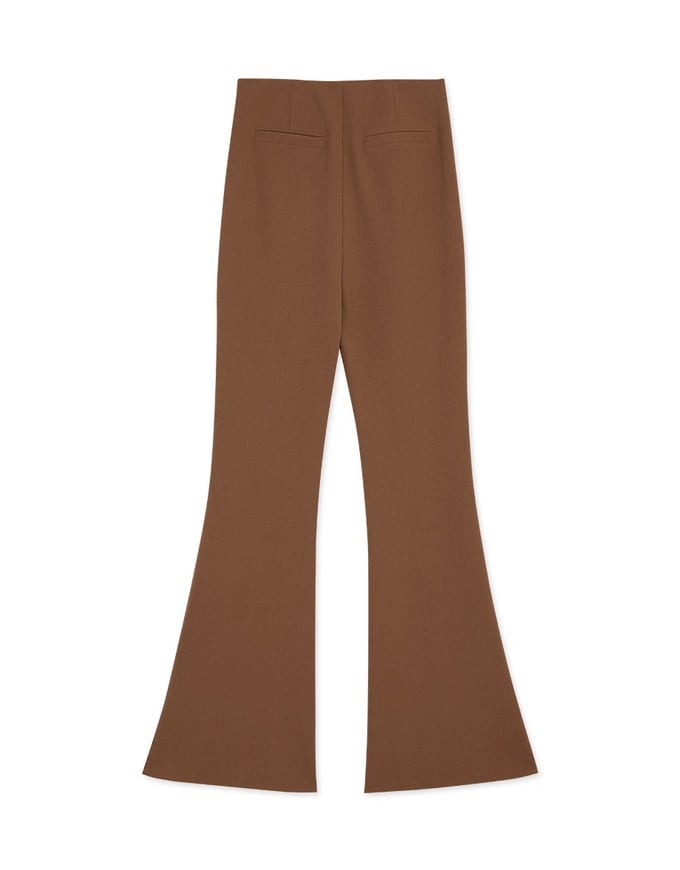 Tailorable Elastic High-Rise Flared Pants