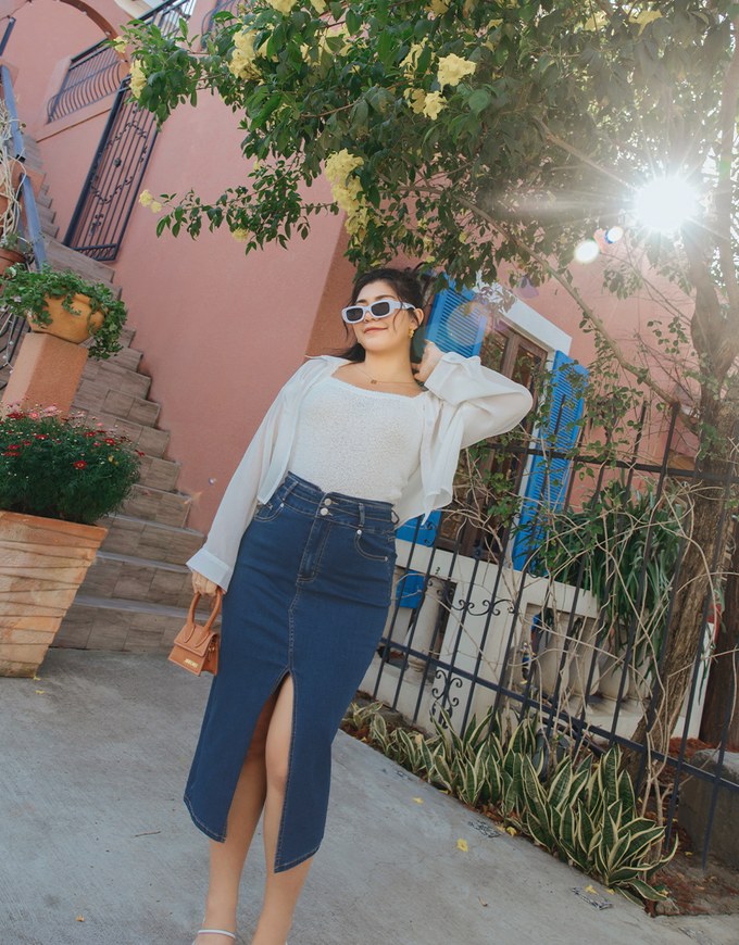 Love a denim maxi skirt outfit idea. Did i pick the right boots though... |  TikTok