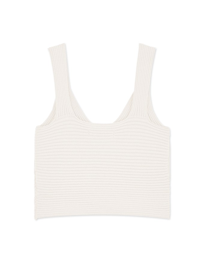 Refined Ribbed Tank Bra Top