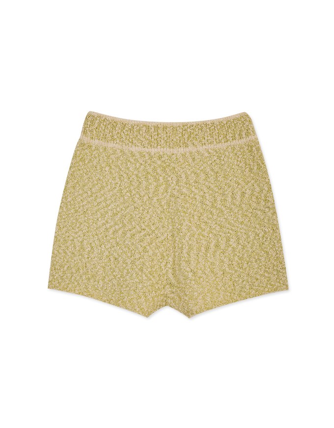 Mixed Color Woven Wide Waist Shorts