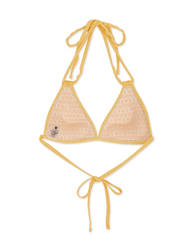 【MIKA Collaboration】 Wrinkled Woven Double Strap Bikini (Thick Cup Type)