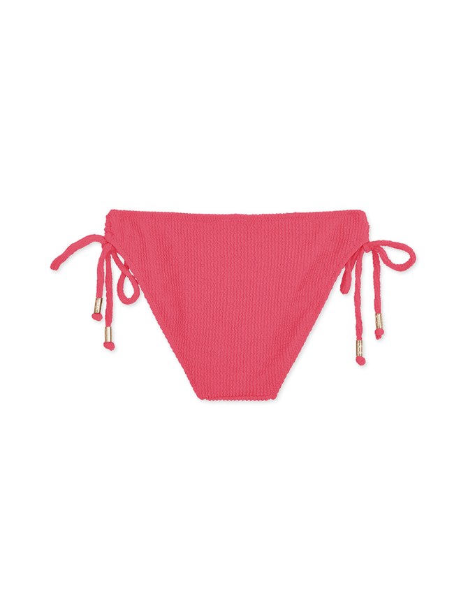 【MIKA Collaboration】 Wrinkled Woven Side Strap Bikini Bottom Trunck
