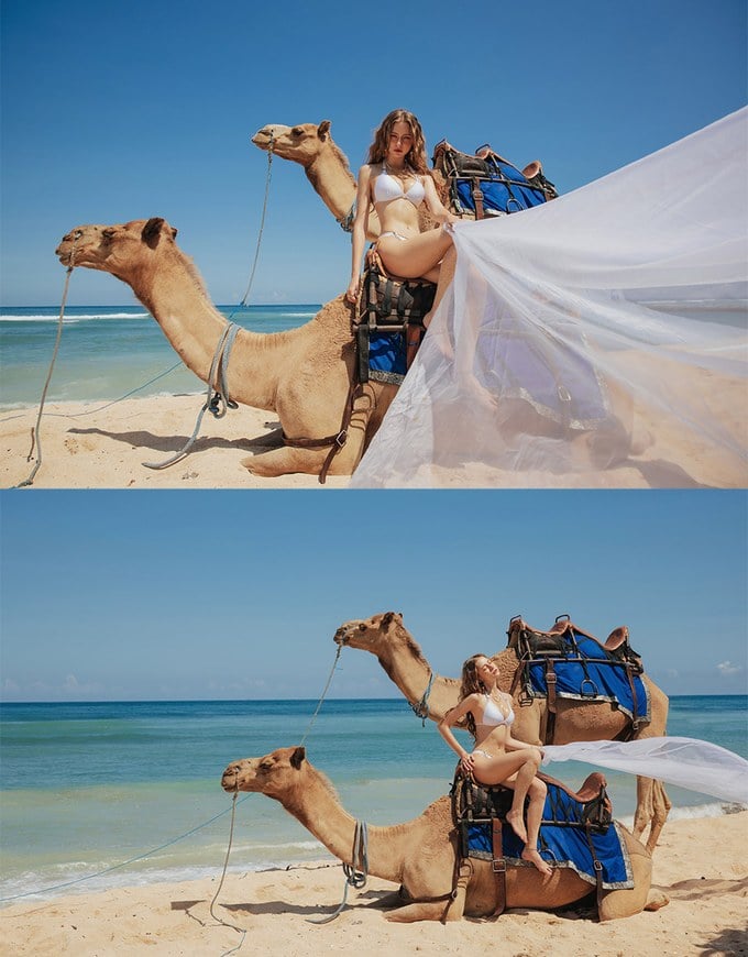 Straps Chain Camel