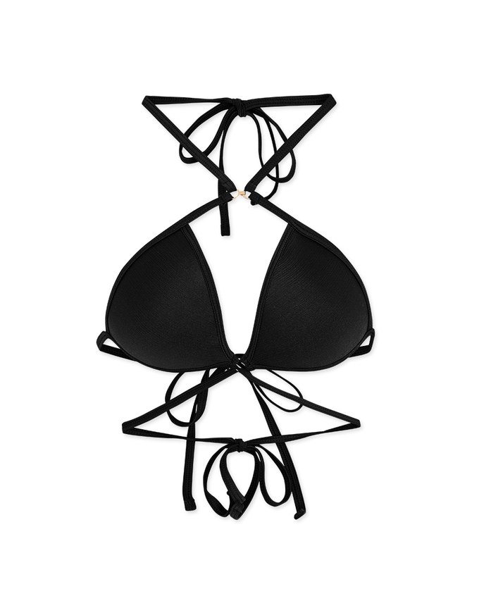 2Way Deep V Ring Strap Bikini (Thick Cup)