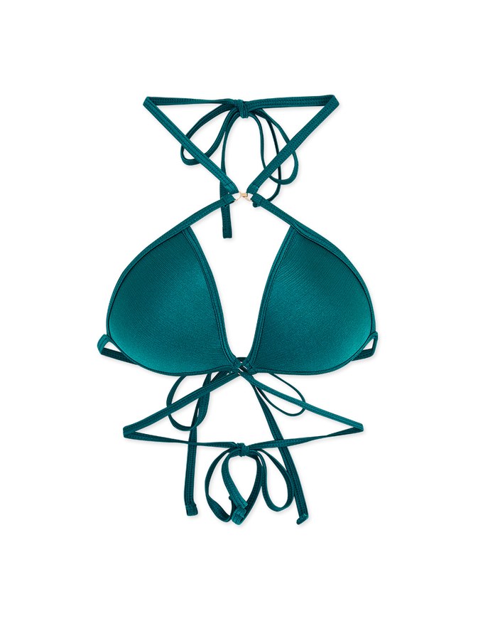 2Way Deep V Ring Strap Bikini (Thick Cup)