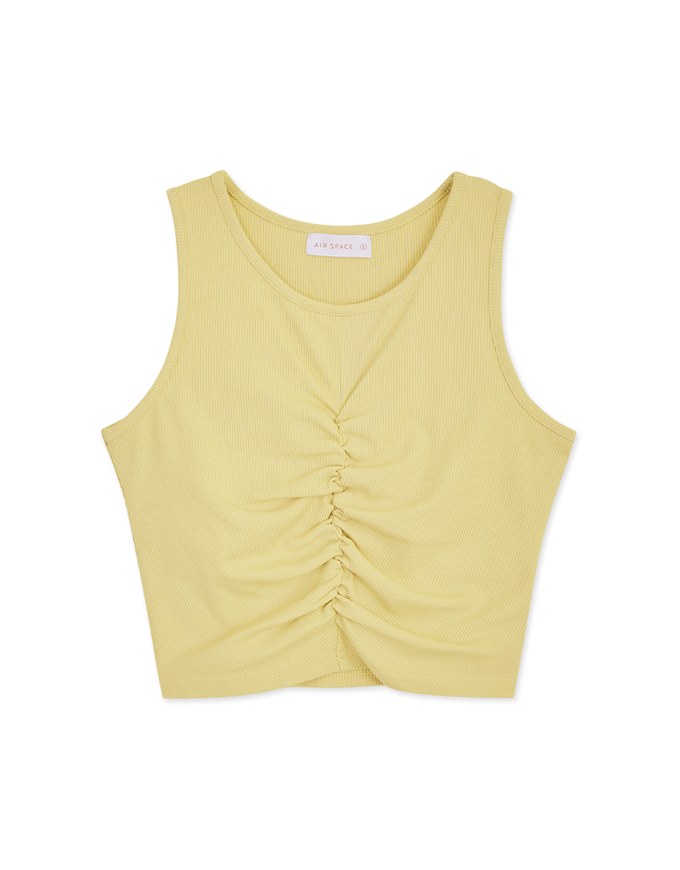 Smocked Cropped Tank Top