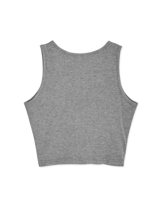 Smocked Cropped Tank Top