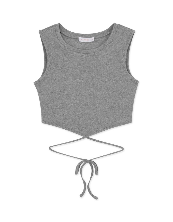 Cutout Tie Tank Top