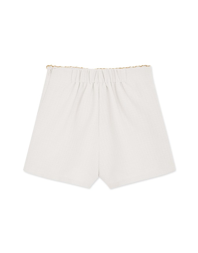 Chic Gold Chain Double Pocket Shorts