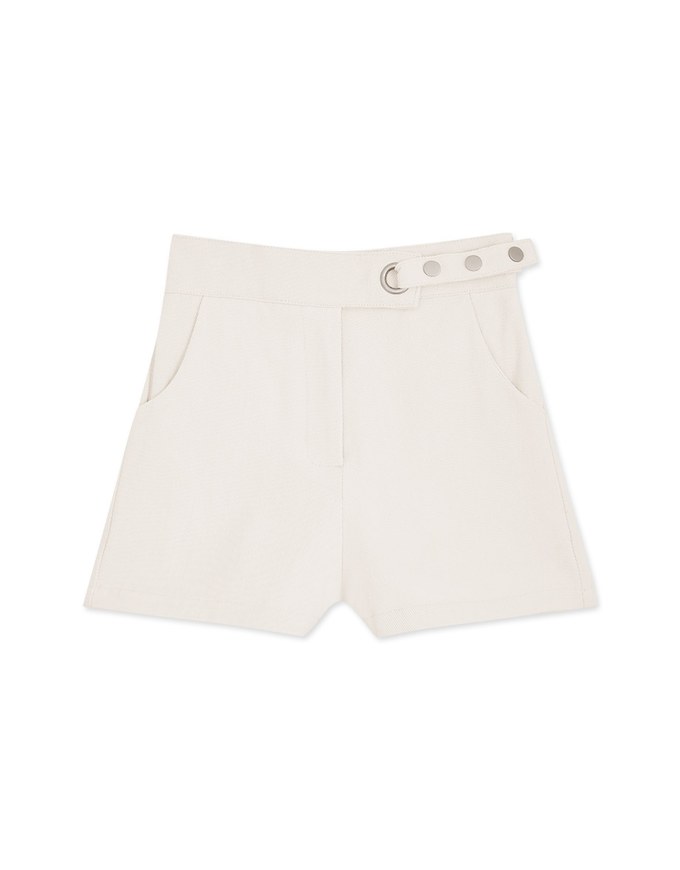 Asymmetric Belted Short