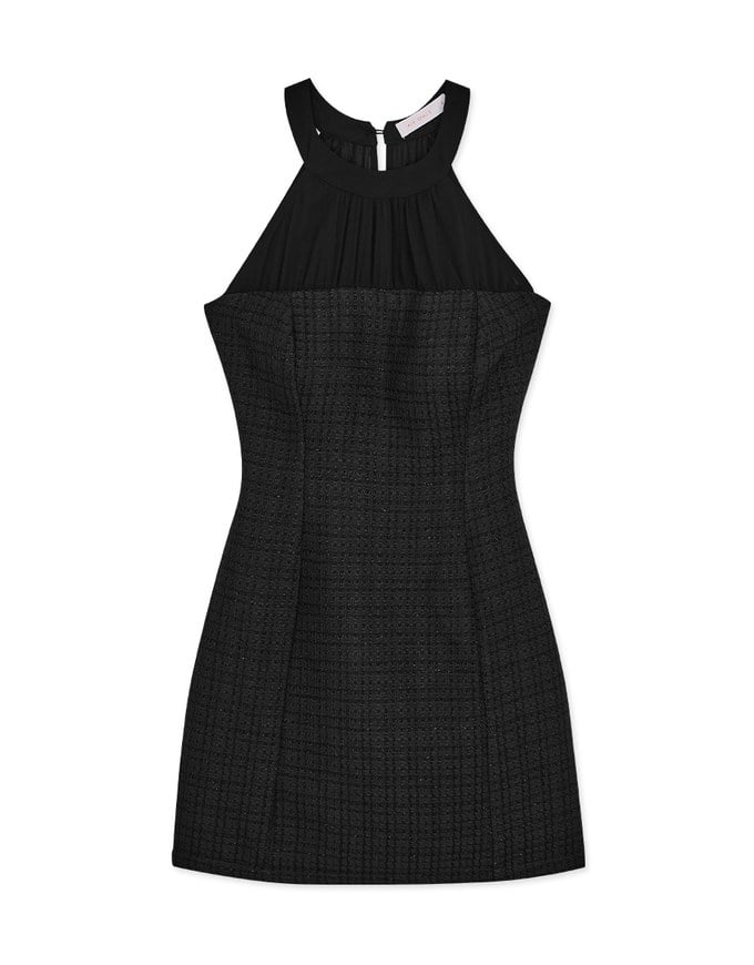 Translucent Short Shoulder Dress (With Padding)