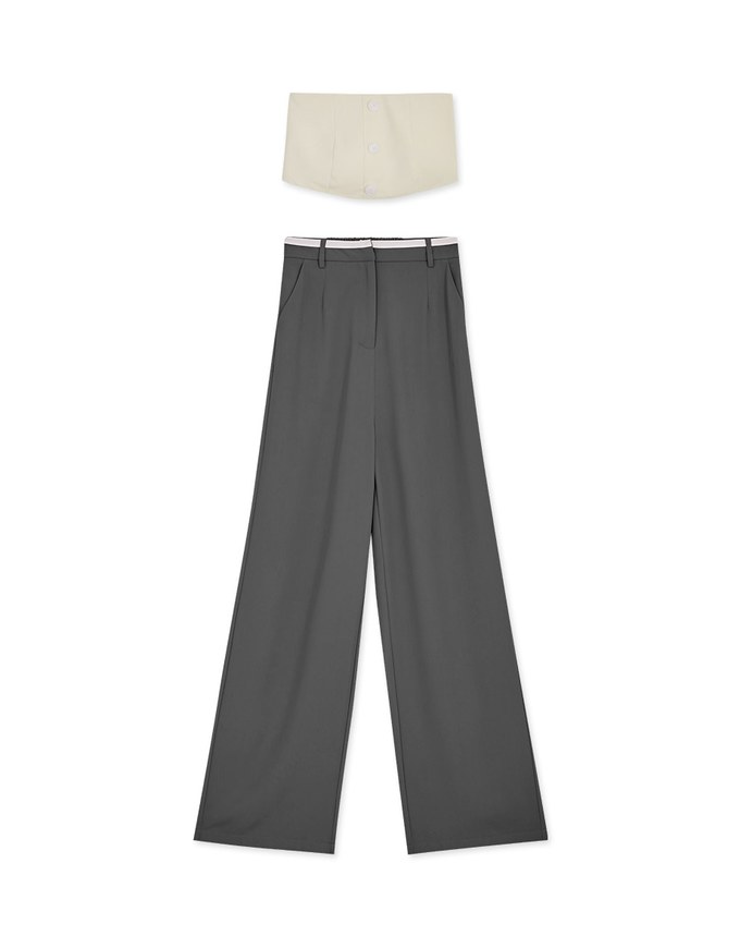 Edgy Smart Suit And Trousers Set  (With Padding)