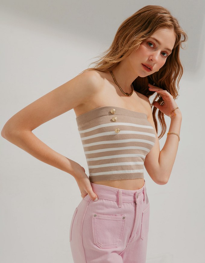 Striped Tube Top