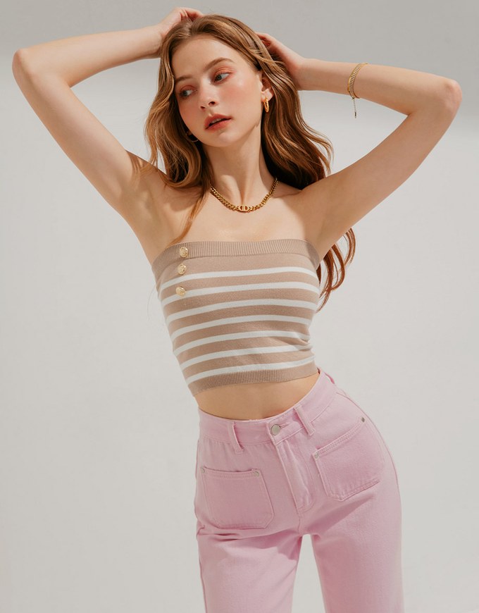 Striped Tube Top