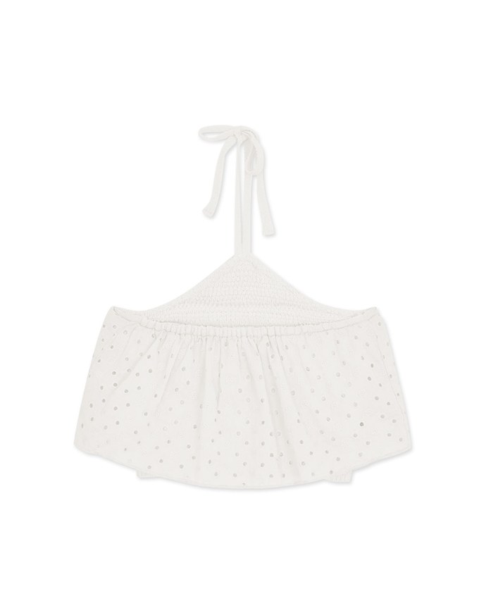 Broderie Anglaise Lace Tank Top