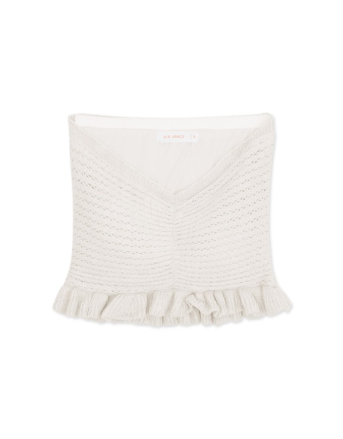Flat Lace Knit Vest (With Padding)