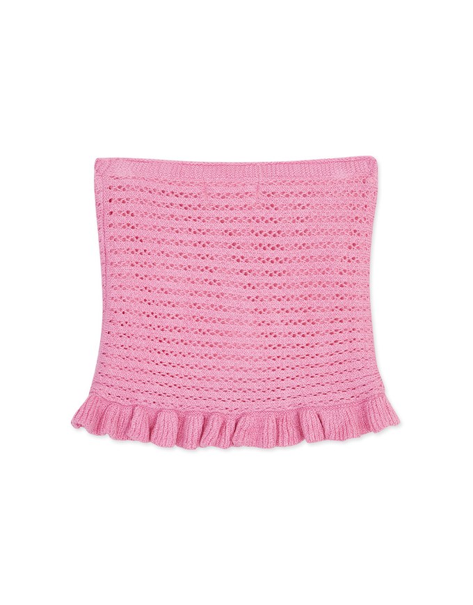 Flat Lace Knit Vest (With Padding)