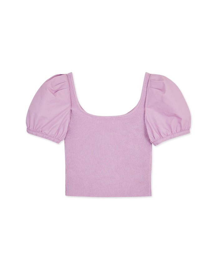 2WAY Detachable Sleeve Knitted Top