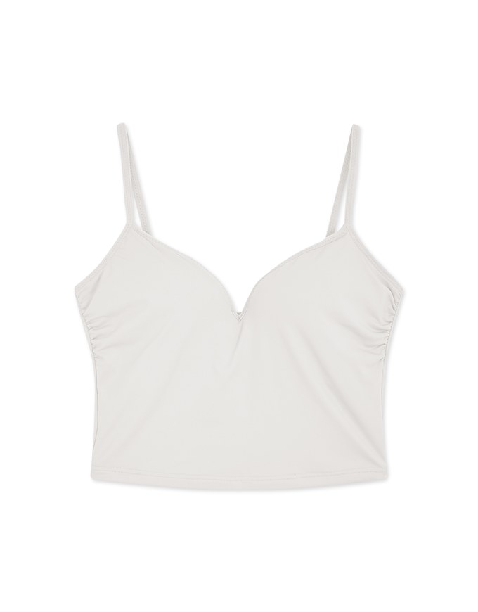 Extreme Neck Hollow Push Up Shirred Bra Top - AIR SPACE