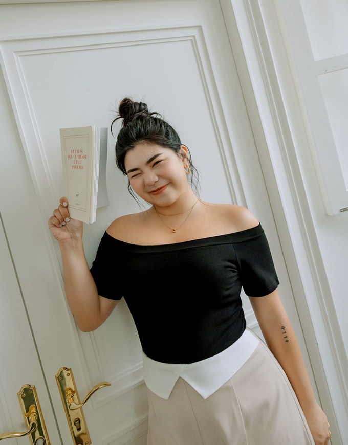 Casual Off Shoulder Top (With Padding)