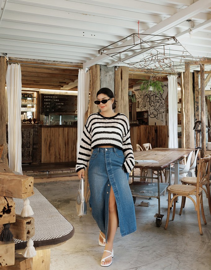 How to style long denim skirts | Gallery posted by karya | Lemon8