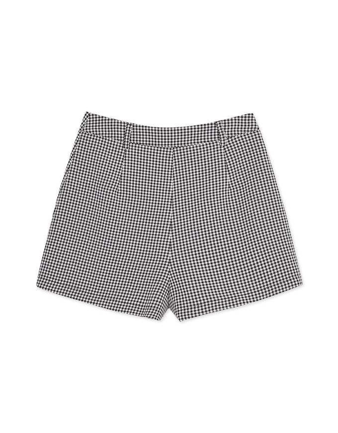 Dainty Check Pleated Skirt