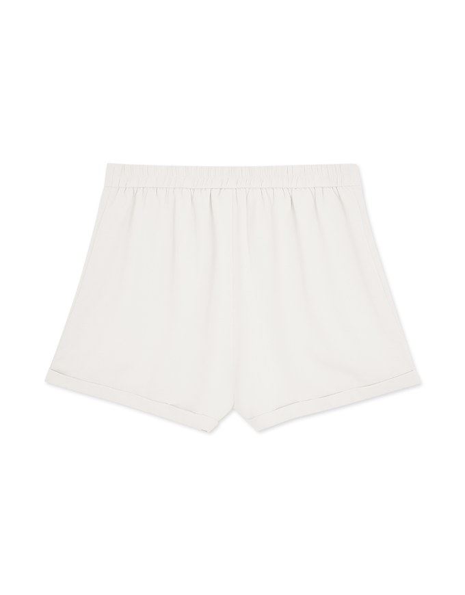 Plain Chiffon Turn Up Shorts