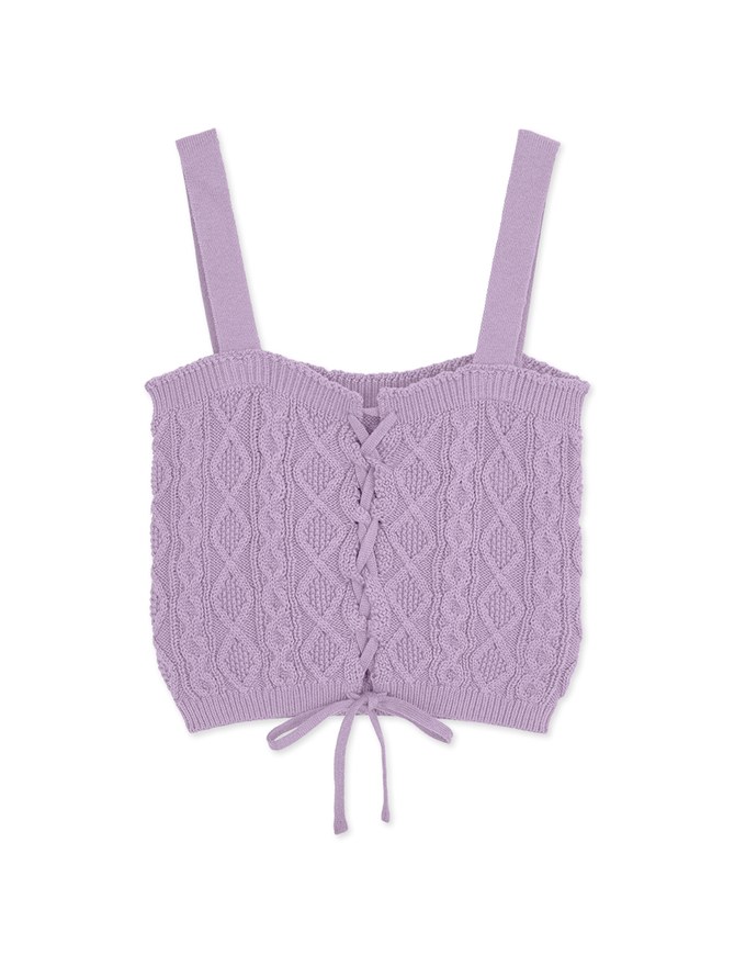 2Way Strap Knit Crop Vest