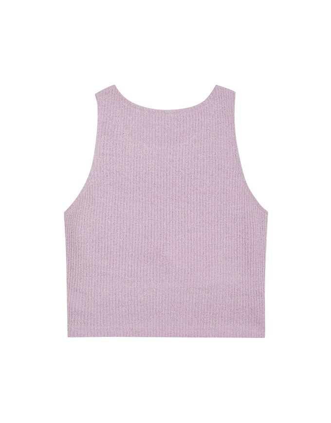 Ribbed Crop Tank Top (With Padding)