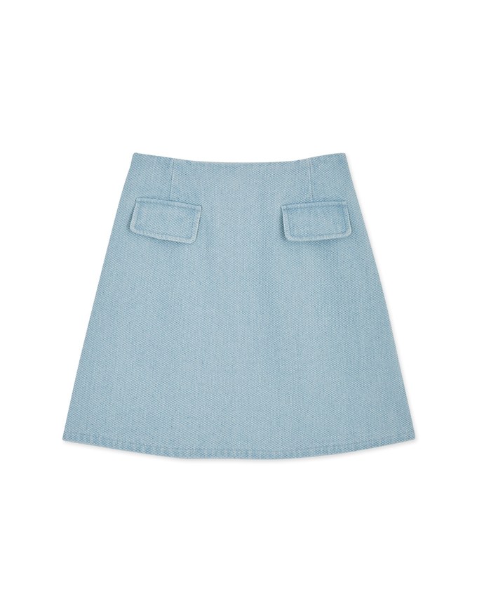 High Waist Denim Skirt