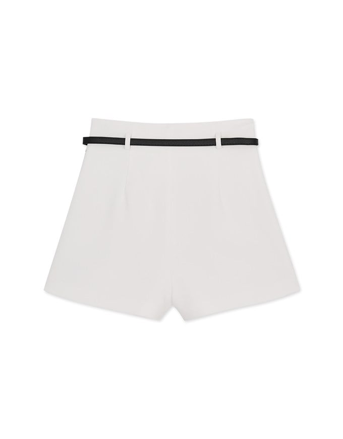 Arc Pleated Shorts (With Belt)