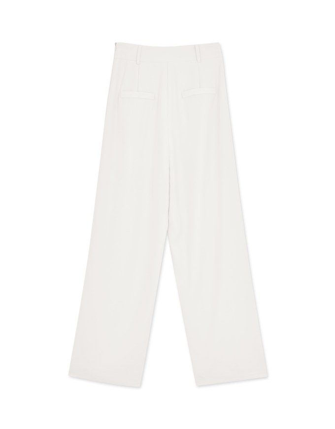 Detailing Pleated Wide Pants