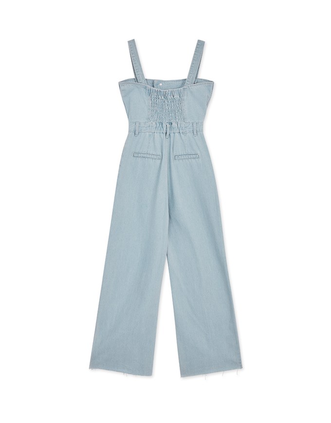 2way Denim Tank Jumpsuit