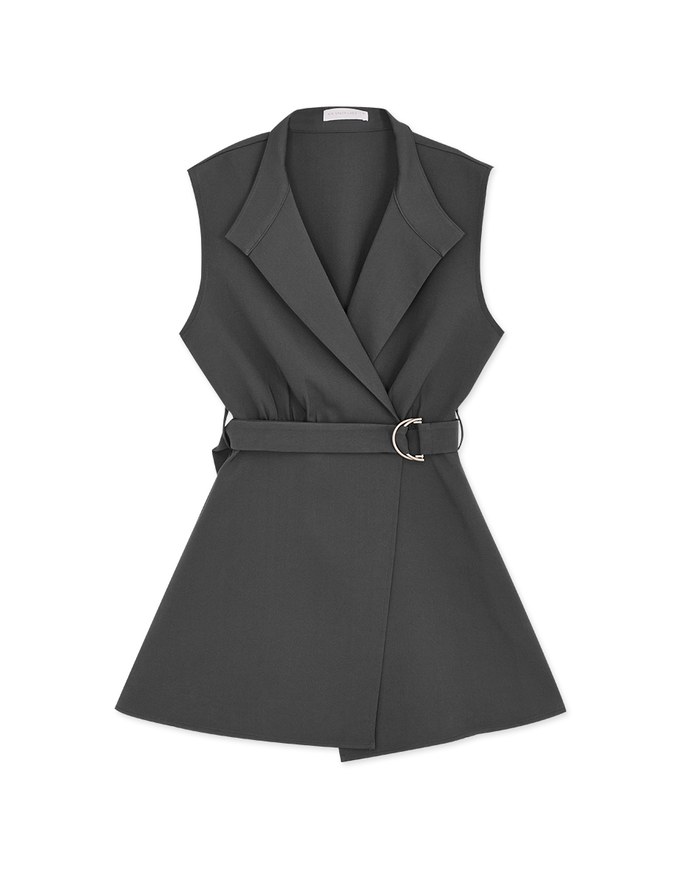 Edgy Smart Lapel Playsuit (With Belt)